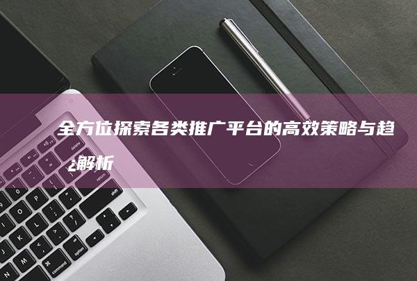 全方位探索：各类推广平台的高效策略与趋势解析